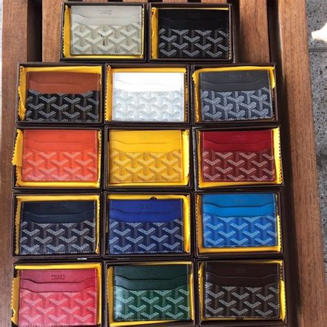 goyard card holder colors|goyard card holder cost.